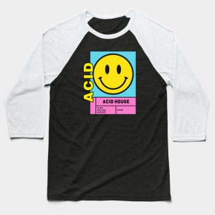 ACID HOUSE - Smiley Baseball T-Shirt